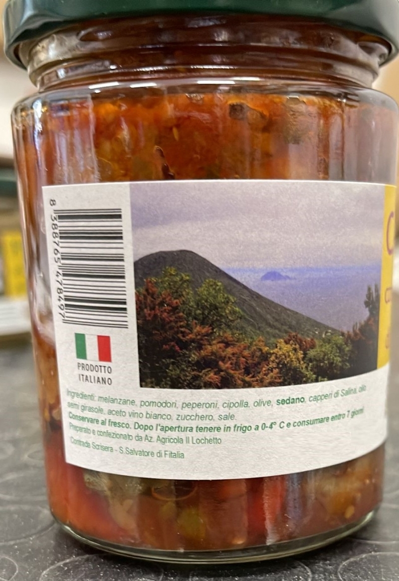 Caponata Aux Câpres Saline Salvatore D'Amico - Lot De 6 Bocaux De 300g