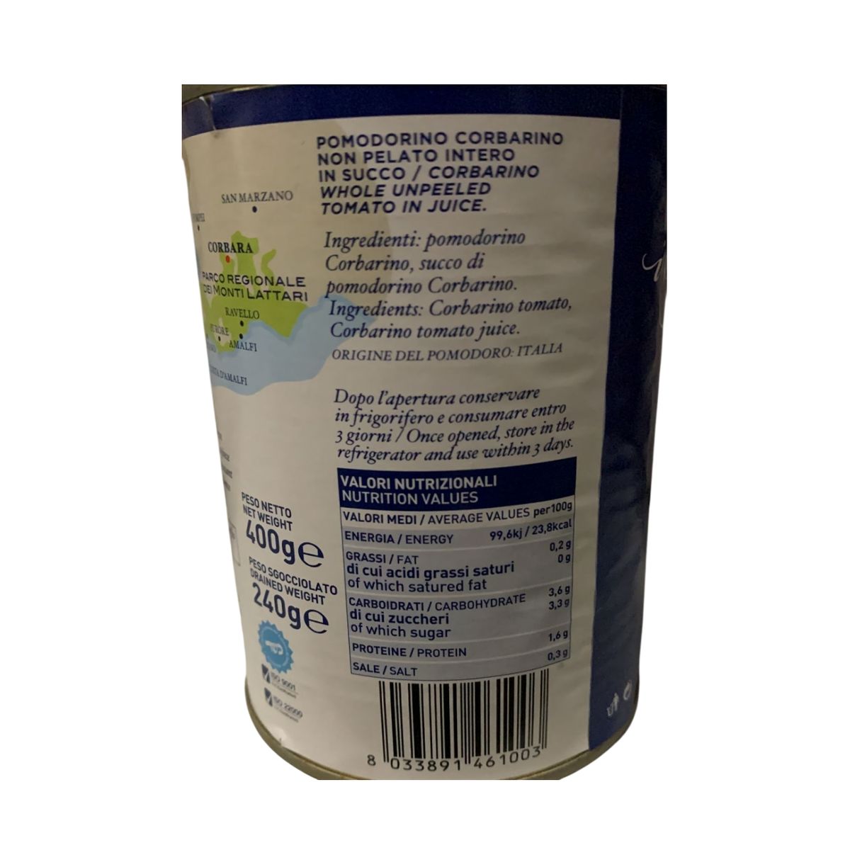 Les saveurs de Corbara TOMATES CORBARA - Corbarì en boîte de 400g