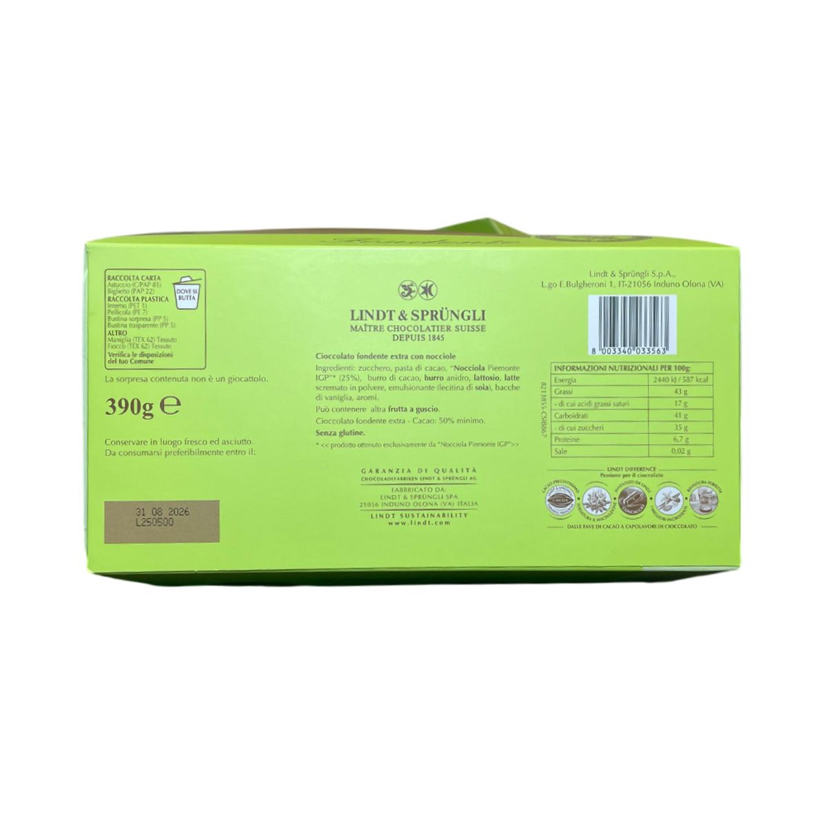 Lindt Noccior Œuf Noir 390 g