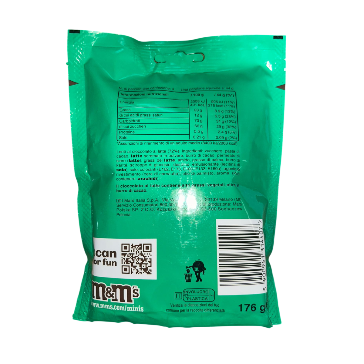 M&M's Minis Confetti di Cioccolato al Latte 176 g