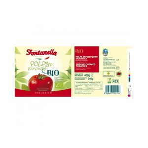 Fontanella Organic Chopped Tomatoes Easy Open 400 g – Italian BIO Tomatoes_1