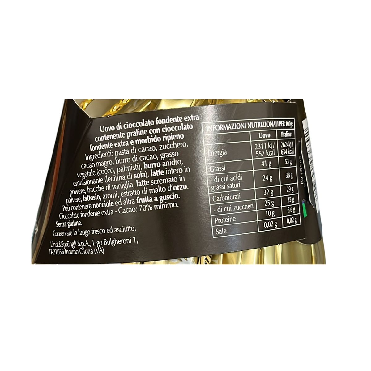 Lindt Lindor Extra Dunkles Ei 70 % 320 g