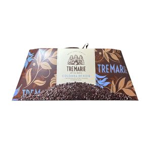 Tre Marie Colomba Re Noir with Extra Dark Chocolate 800 g – No Icing Italian Easter Cake
