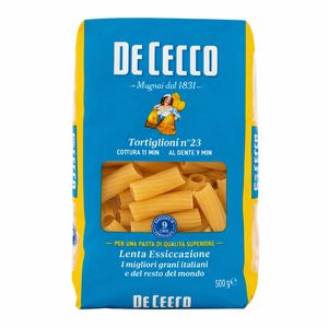 De Cecco Tortiglioni n° 23 500 g – Pasta di Semola di Grano Duro a Lenta Essiccazione