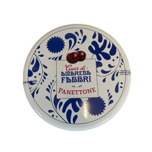Panettone Fabbri Cuor di Amarena – Levain Naturel, Sans Raisins ni Agrumes Confits, dans une Boîte Métallique Élégante 750g_1