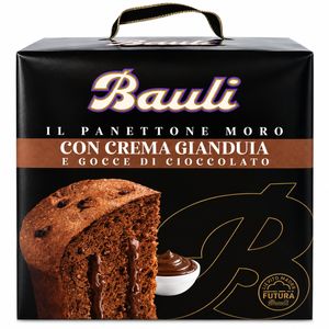 Bauli Panettone Moro à la Crème Gianduja et aux Pépites de Chocolat 700 g