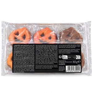 Gecchele Happy Halloween Horror Biscuit 165 g – Biscuits Italiens en Forme de Citrouille pour Halloween_1