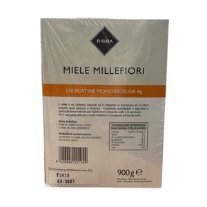 Rioba Wildflower Honey – 150 Single-Serve Sachets 6g (900g) | Natural, Convenient and Ideal for Drinks & Breakfasts_1