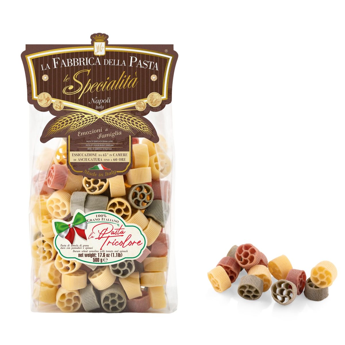 La Fabbrica della Pasta di Gragnano "Le Ruote Tricolore" 500 Gr.