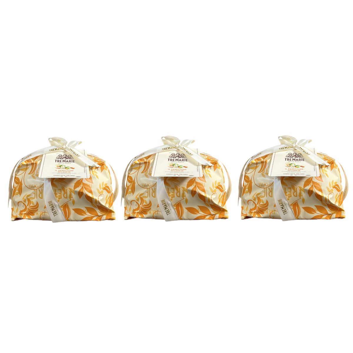 Tre Marie Milanese Panettone Wrapped 1 kg - 3 Pieces