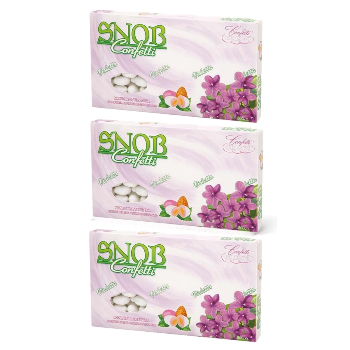 Crispo Confetti Snob Violetta 500 Gr. 3 pièces
