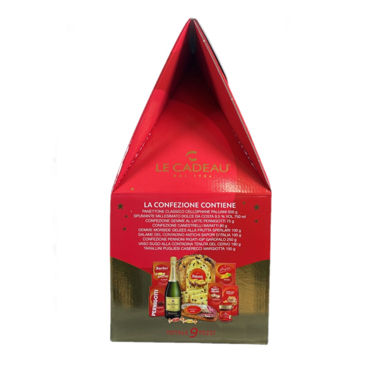 Le Cadeau “Dolce Natale” – Cesto Natalizio con Panettone Classico e 9 Specialità Italiane Gourmet | YouDreamItaly