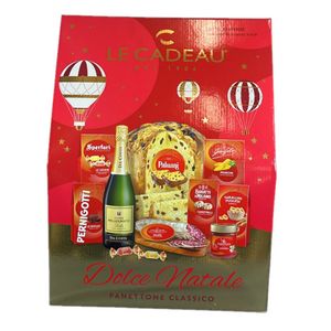 Le Cadeau “Noël Gourmand” – Coffret Cadeau Italien avec Panettone Classique et 9 Délices Raffinés | YouDreamItaly