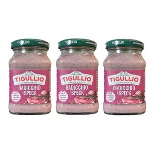 Tigullio Salsa Radicchio Rosso e Speck 185 g – Condimento Senza Glutine Natura Rustica_0