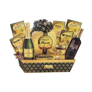 Le Cadeau Panier “Oro Nero” 11 Pièces | Coffret Gourmand Élégant avec Produits Italiens de Qualité | Idée Cadeau de Luxe Made in Italy