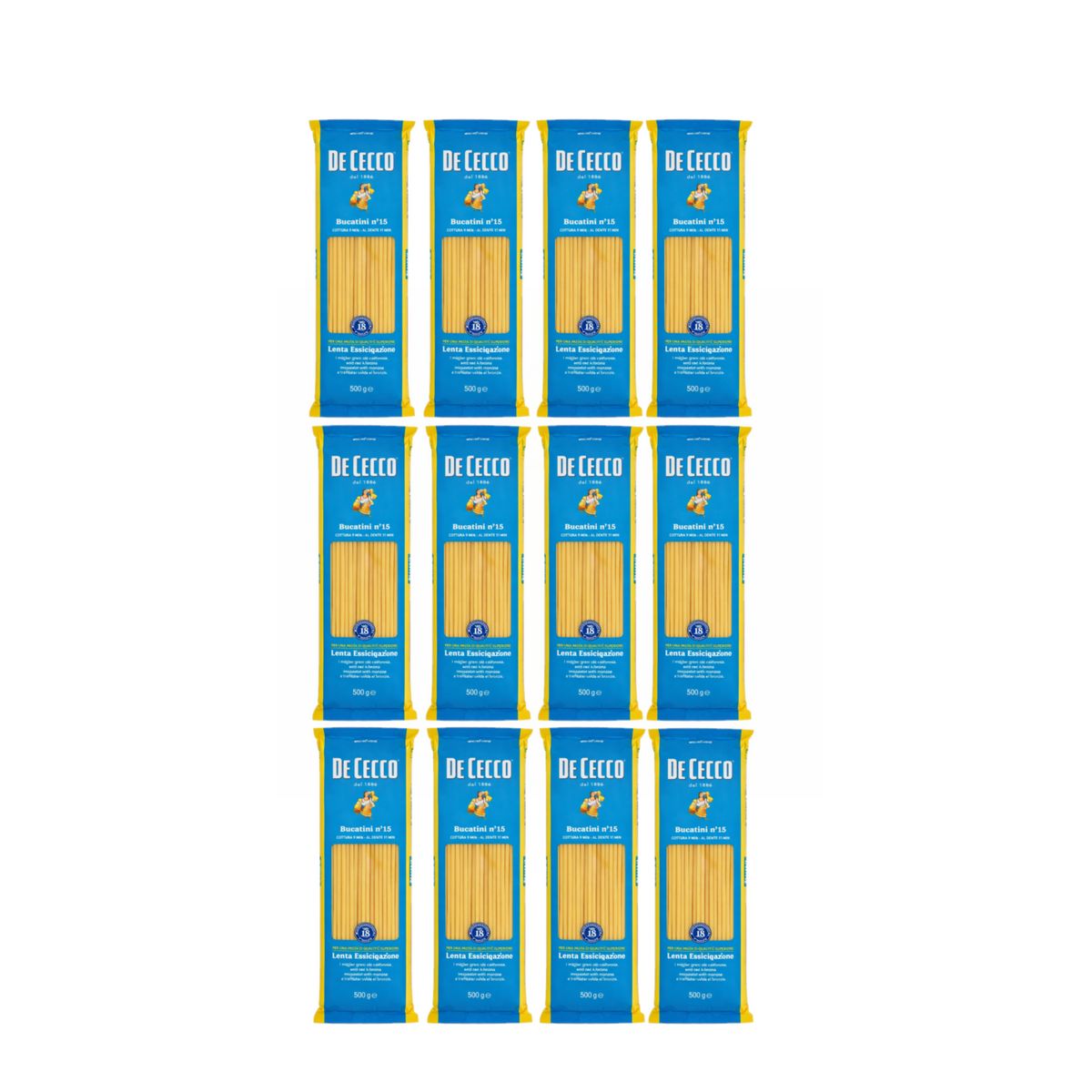 De cecco Bucatini n°15 500 Gr. - 12 Pezzi