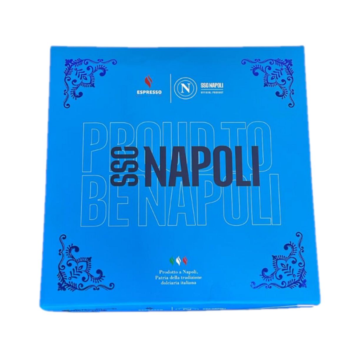 Preisgekrönter, handwerklich hergestellter Aprikosen-Panettone aus Neapel – Offizielle SSC Napoli Edition – Feines italienisches Gebäck, 1 kg
