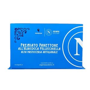 Preisgekrönter Handwerklicher Panettone mit Pellecchiella-Aprikosen – Offizielle SSC Napoli Edition – Italienische Spitzenpatisserie 1kg_1