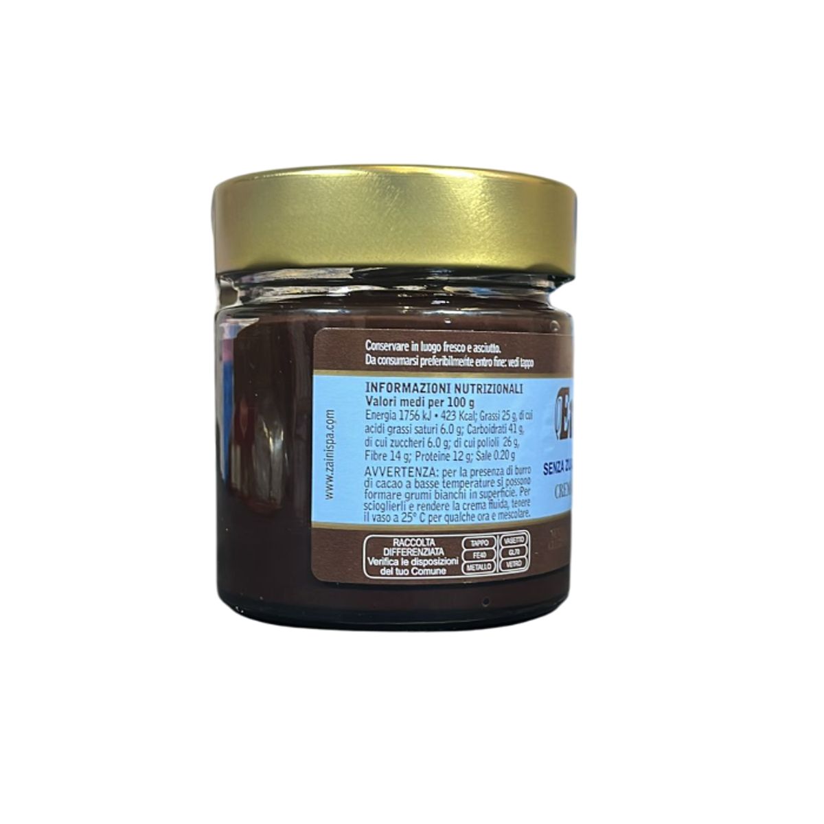 Zaini Dark Chocolate Spread 26% Without Added Sugar 200g