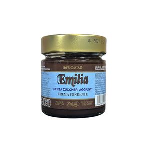 Zaini Dark Spreadable Cream 26% No Added Sugar 200 g – Rich Extra Dark Chocolate Cream for Guilt-Free Indulgence