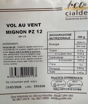 I.CO Cialde Vol au Vent Mignon 12 pezzi 175 Gr._1