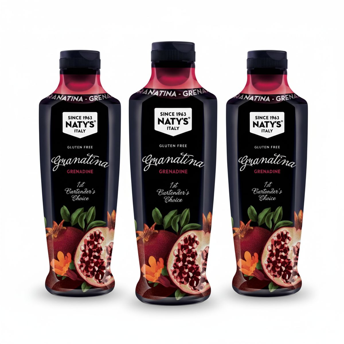 Naty's Polpa di Frutta Granatina 750 ml - 3 pezzi