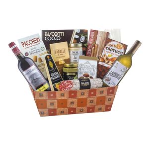 Villa Guelfa Weihnachtskorb „Subalpina“ 13 Stück – Gourmet-Auswahl Italienischer Süßer und Herzhafter Spezialitäten