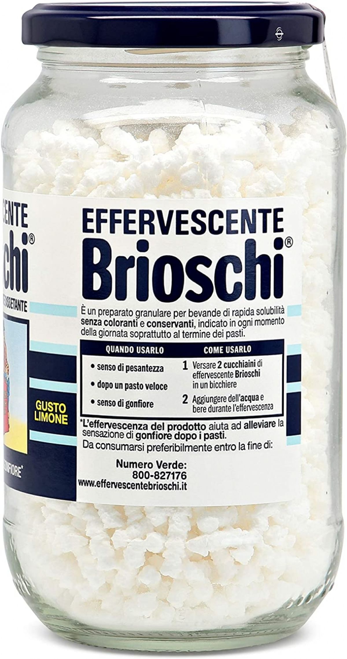 Brioschi Effervescente digestivo gusto limone 250 Gr.