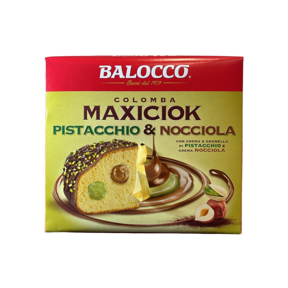 Balocco Colomba Maxiciok Pistacchio E Nocciola 750 Gr