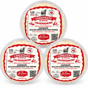 La Cava Sicilian Canestrato Cheese with Chilli Pepper approx. 500 g_0