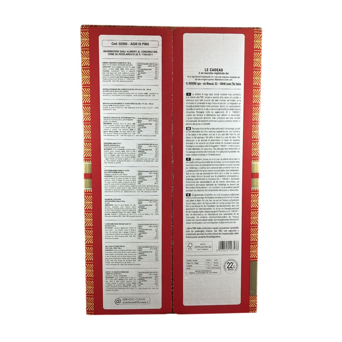 Le Cadeau Panier « Aiguilles de Pin » 12 Pièces