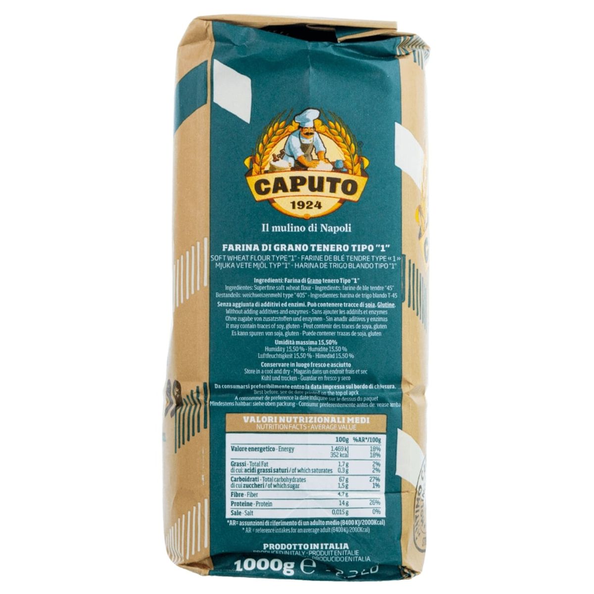 Mulino caputo farine type 1 1 kg.