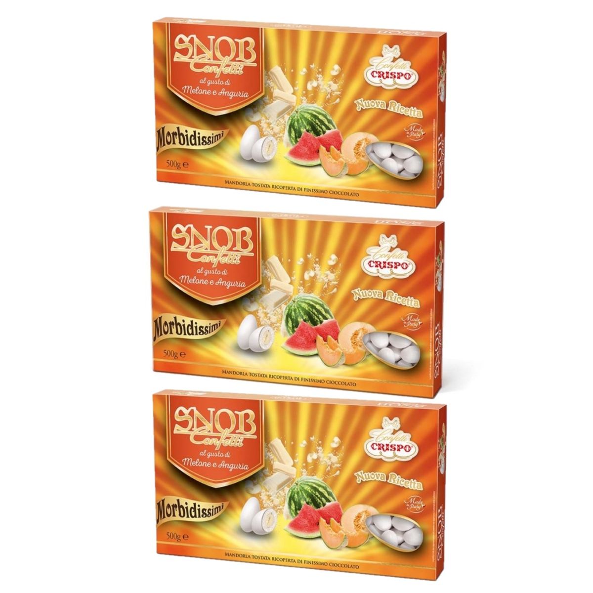 Crispo Confetti Snob Melone und Wassermelone 500 Gr