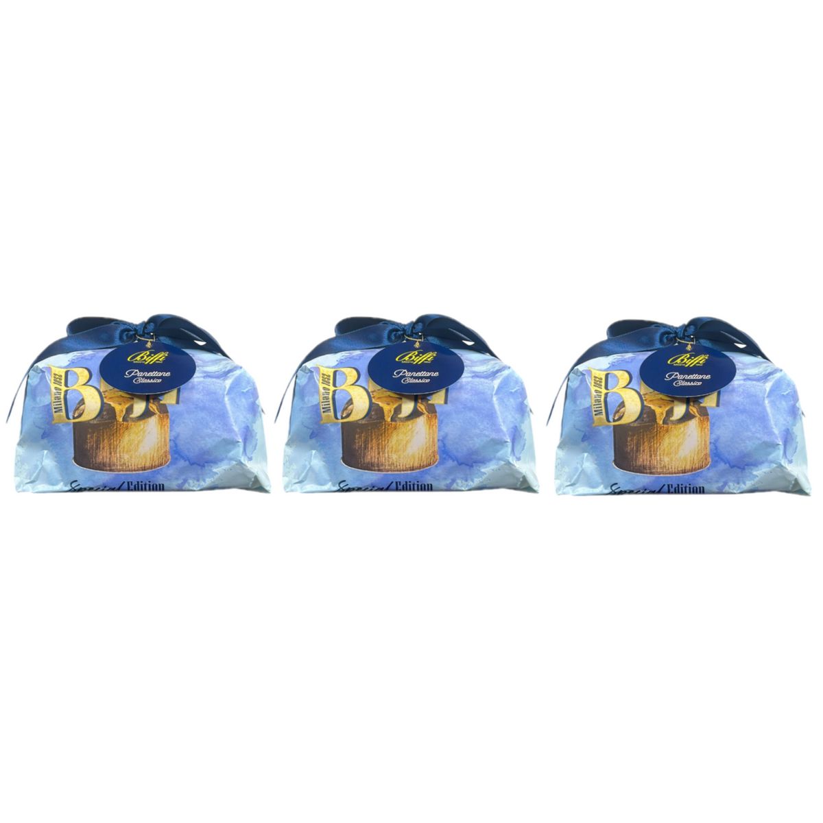Biffi Panettone Classico Incartato 1 Kg - 3 Pezzi
