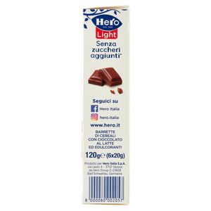 Barres de chocolat Hero Light 6 x 20 gr._1