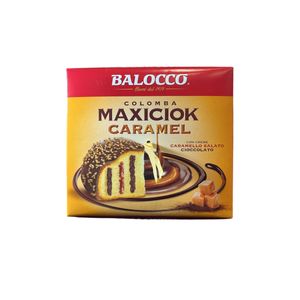 Balocco Maxiciok Caramello 750 g – Colomba Pasquale Farcita con Crema al Caramello