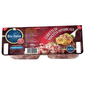 Blu Italia Cubes de lard fumé 100 Gr. 