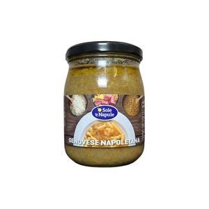 O Sole e Napule Ready Genovese Neapolitan Sauce 550 g – Traditional Onion and Pork Pasta Sauce