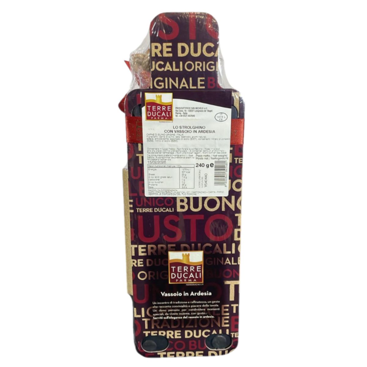 Strolghino Terre Ducali con Tabla de Pizarra – Set de Regalo Gastronómico Premium