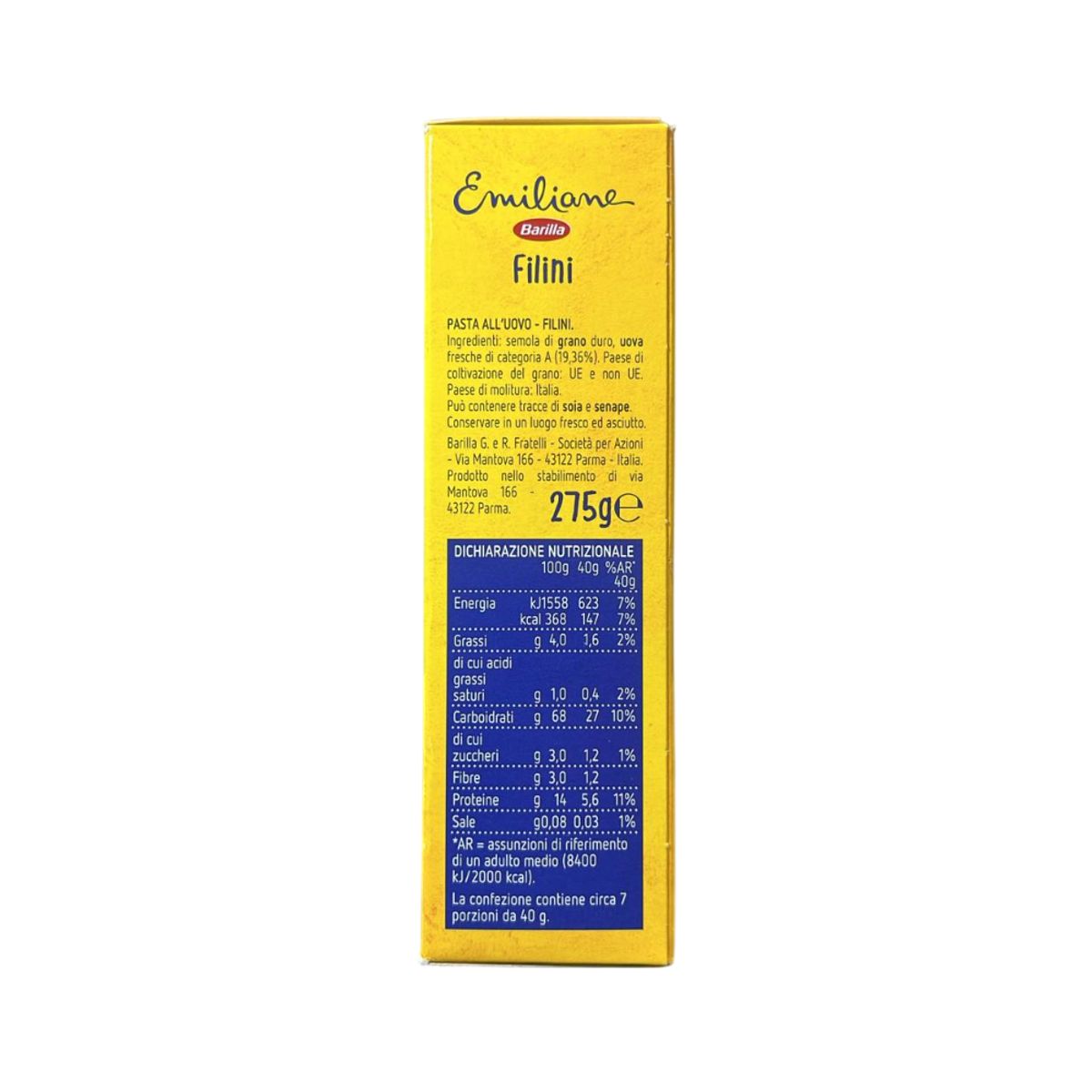 Barilla Emiliane Filini Eiernudeln 275g