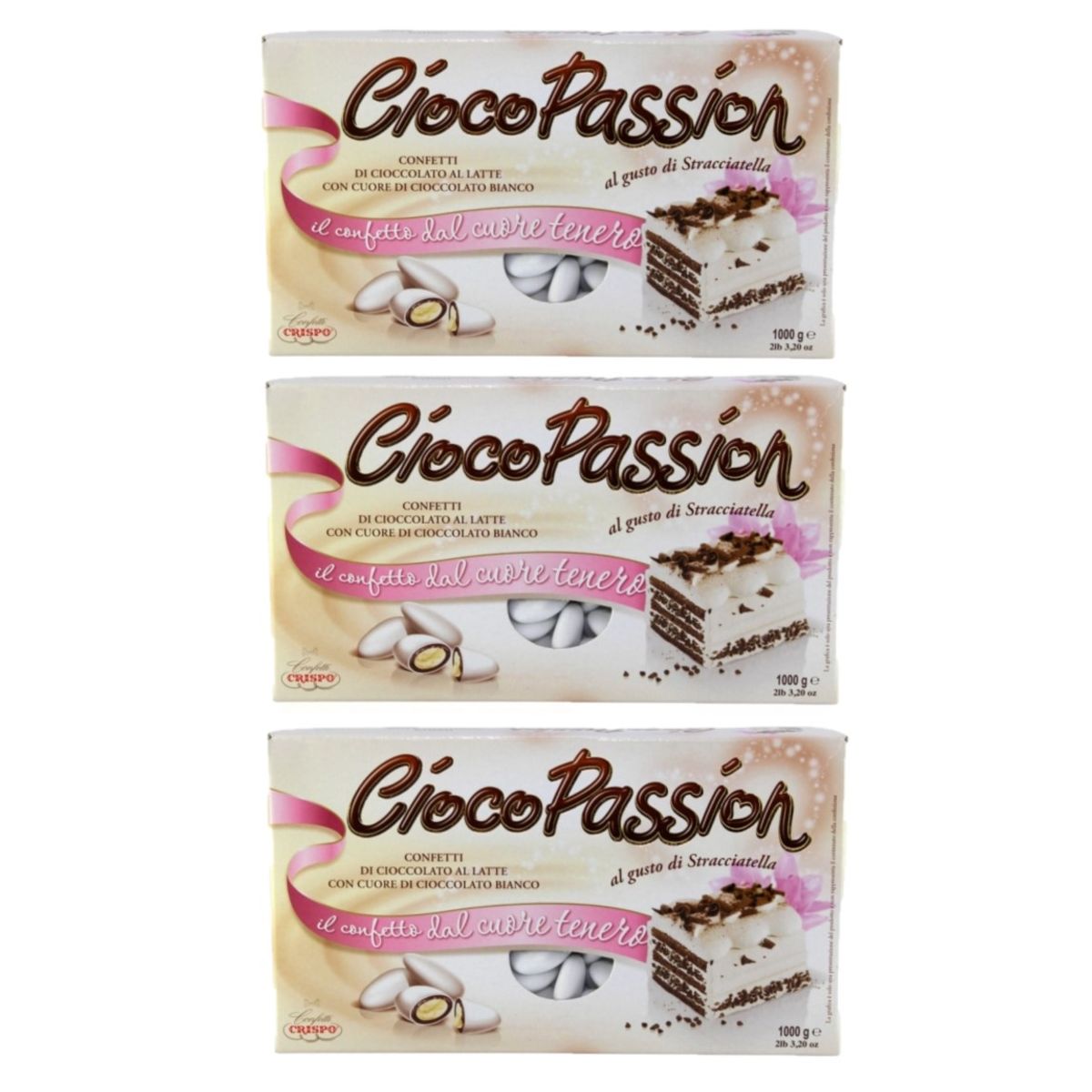 Crispo Confetti CiocoPassion Stracciatella 1 kg. 3 pezzi