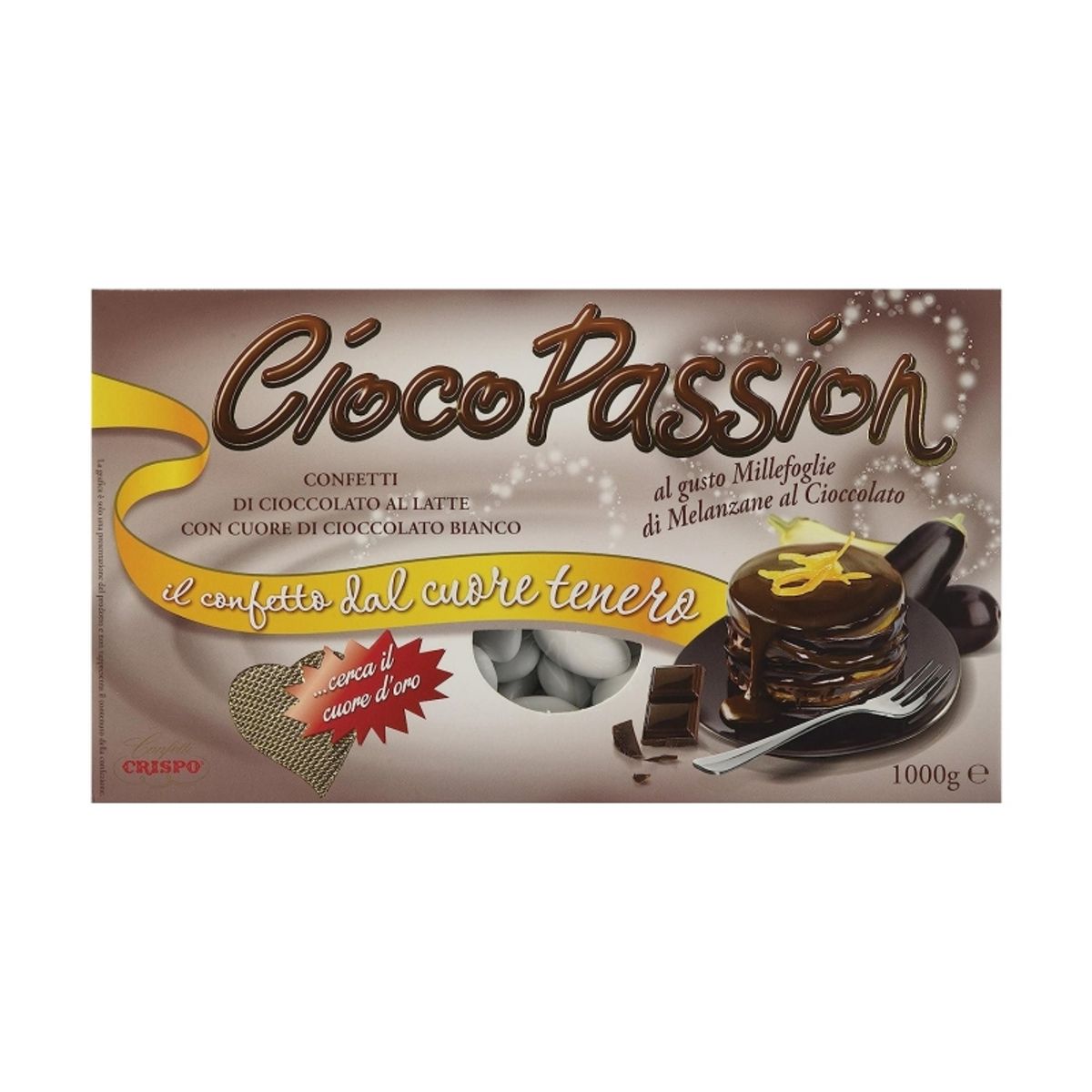 Crispo Confetti CiocoPassion Aubergine Millefeuille mit Schokolade 1 kg.