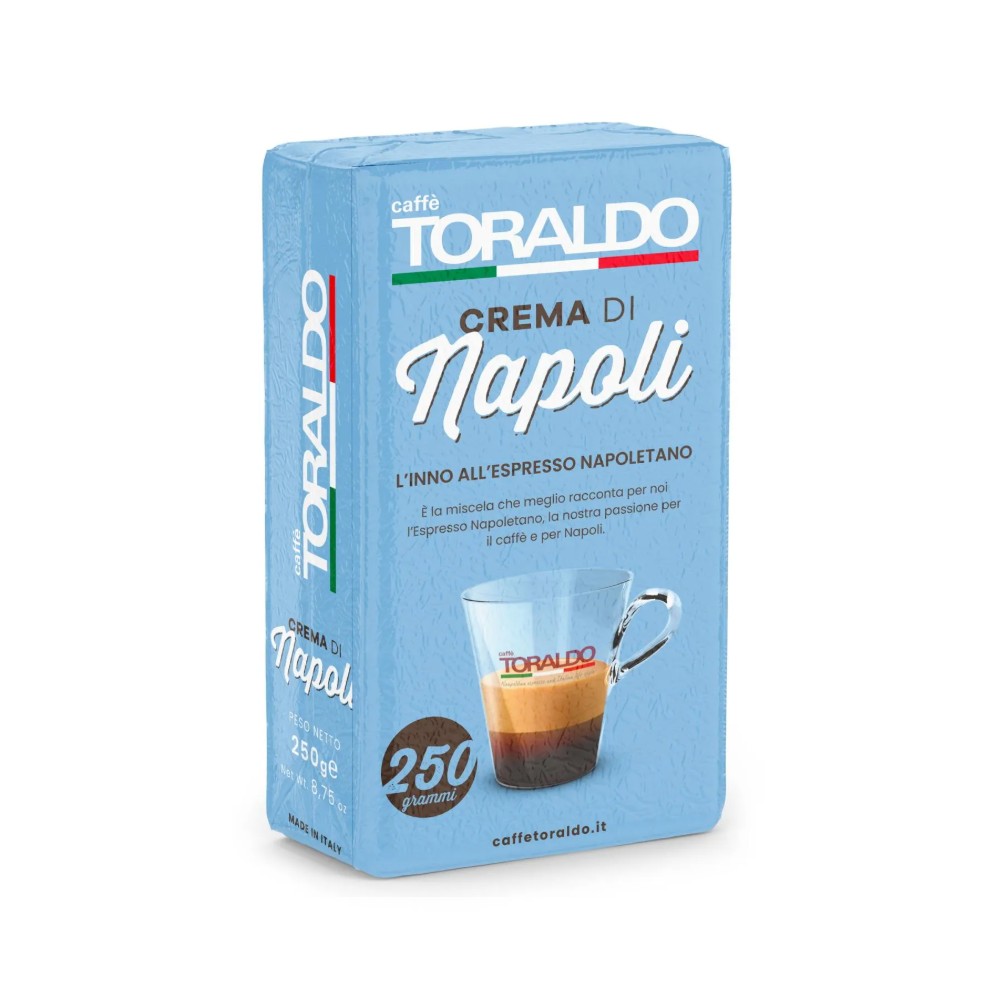 Toraldo Caffè Crema di Napoli 250g | Café molido envasado al vacío - You  Dream Italy, image size:1000x1000