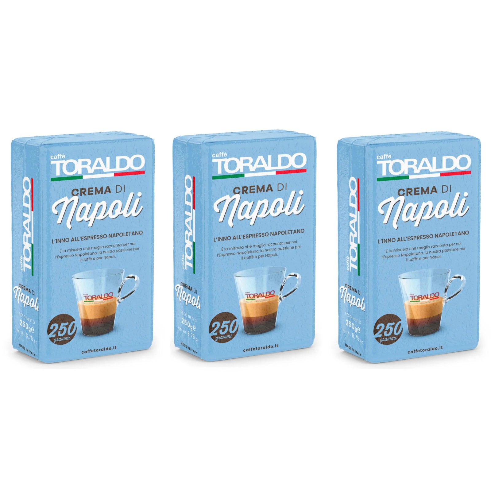 Toraldo Caffè Crema di Napoli 250g | Vacuum-packed ground coffee