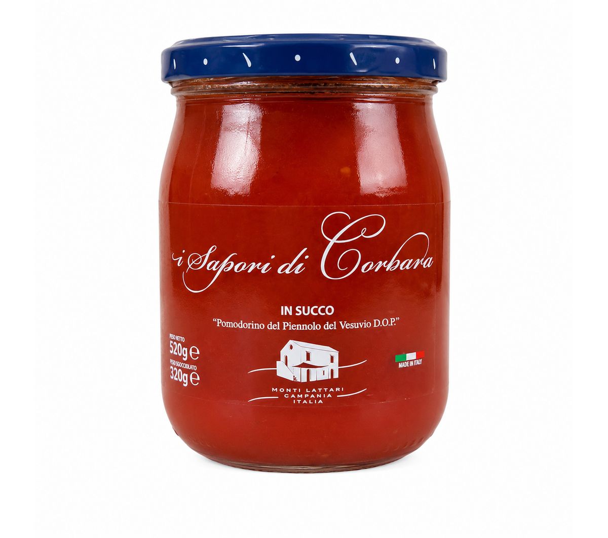 The Flavors of Corbara Piennolo Cherry Tomatoes from Vesuvius DOP 520 g