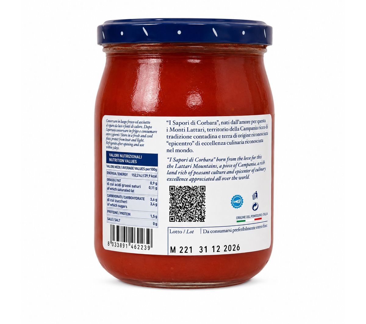 The Flavors of Corbara Piennolo Cherry Tomatoes from Vesuvius DOP 520 g