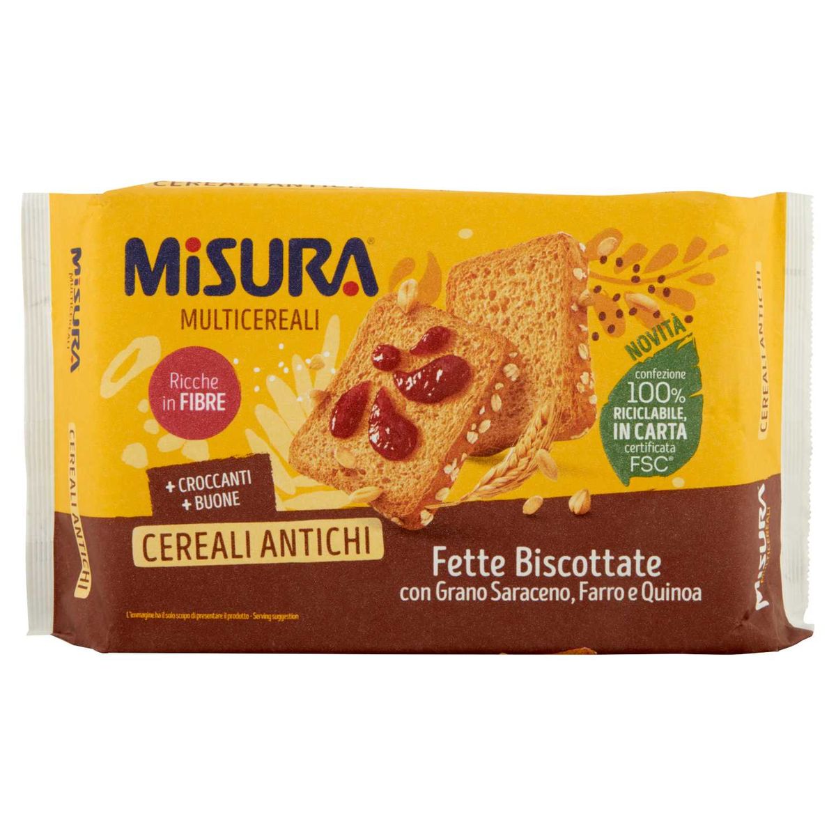 Medida Multigrano Cereales Antiguos Rusks 320 Gr.