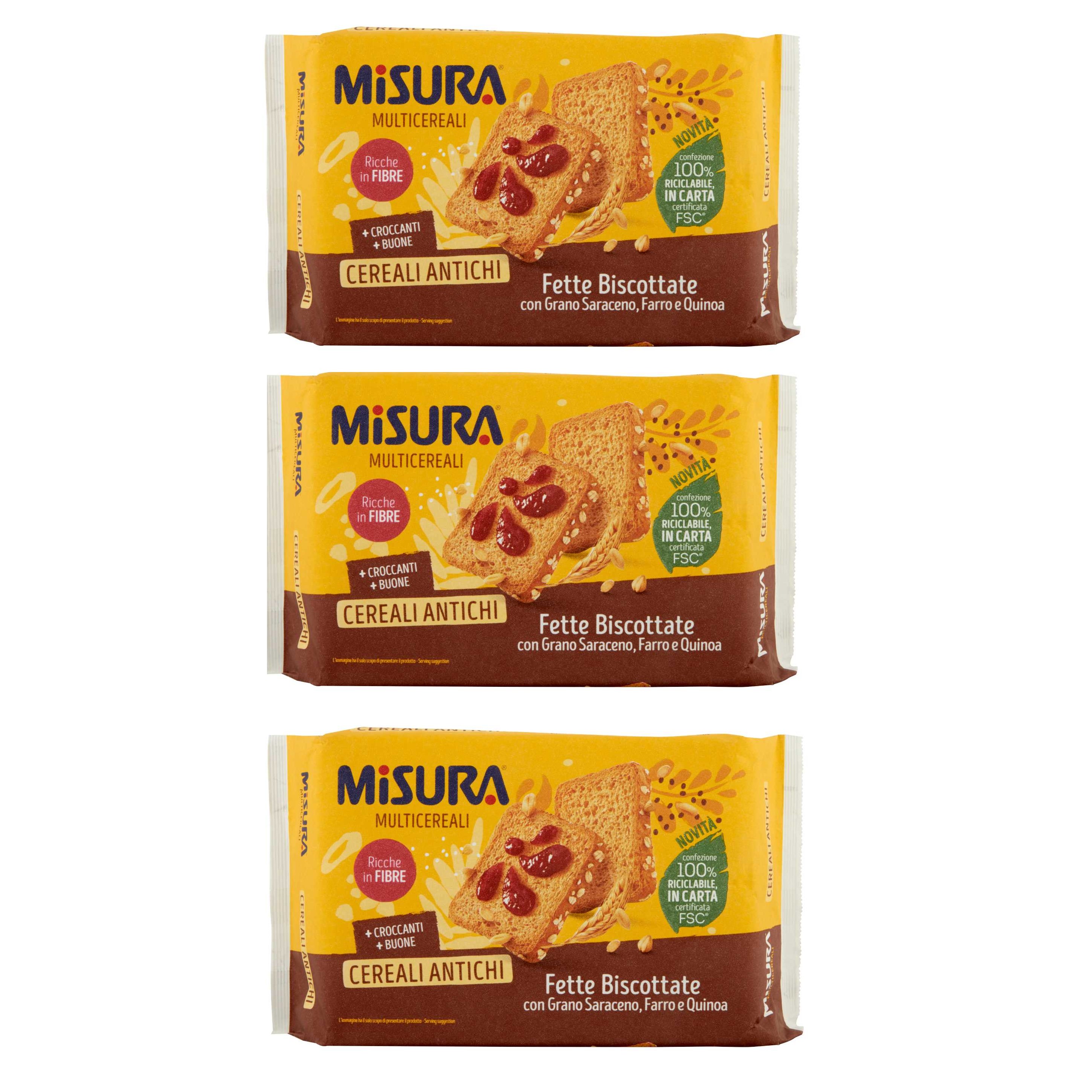Measure Multigrain Rusks Ancient Cereals 320g | Rich in Fiber