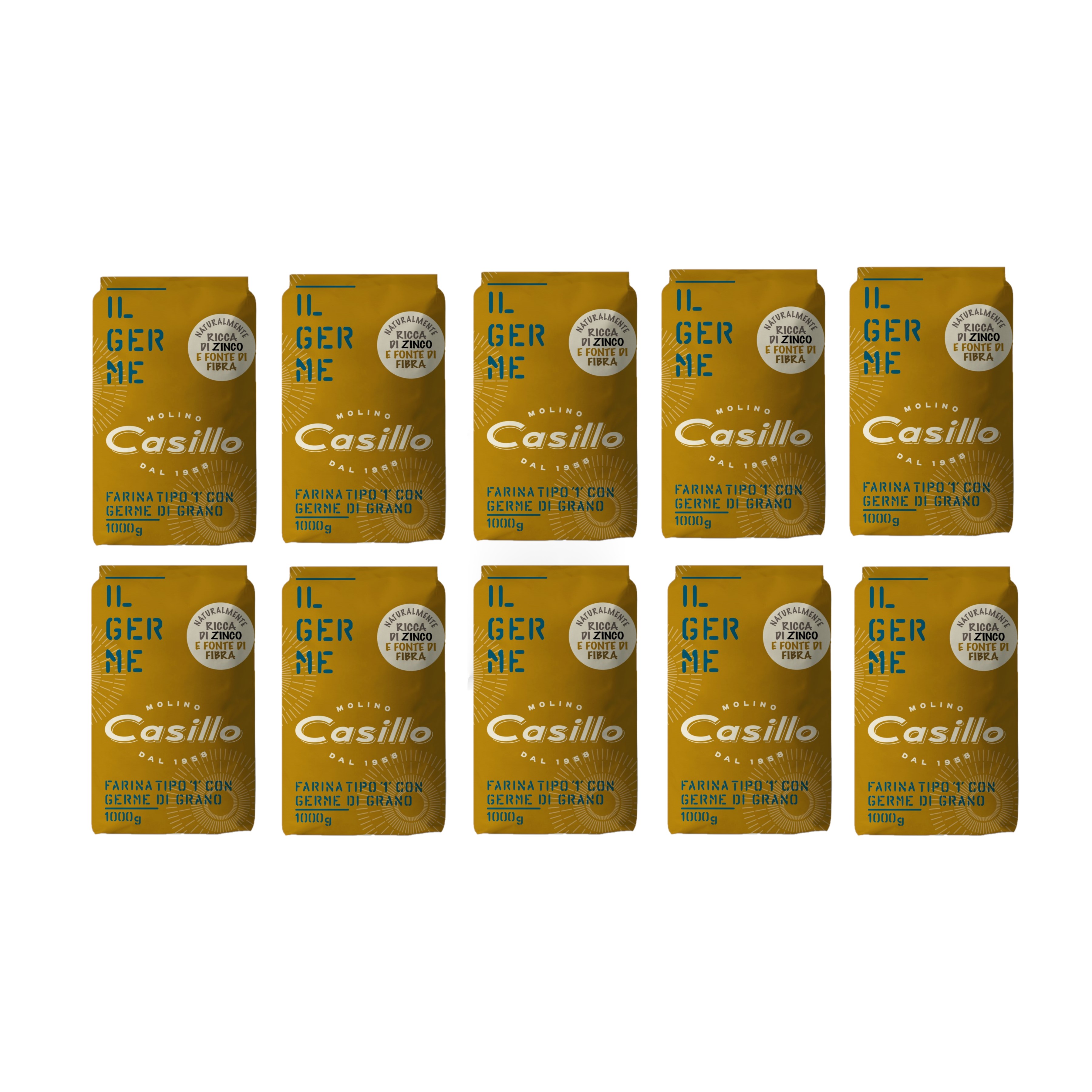 Molino Casillo: Type 1 Flour with Wheat Germ 1 Kg - Authenticity