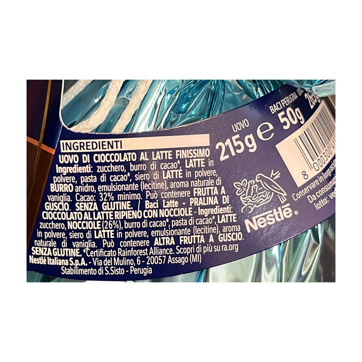 Baci Perugina Milchschokoladenei 265 Gr